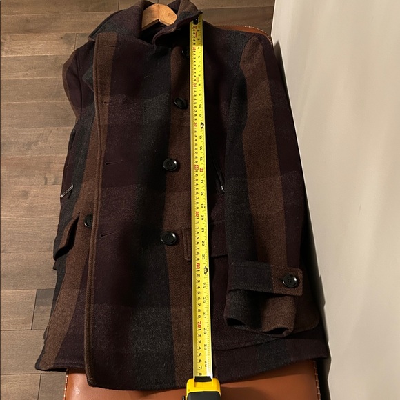 ❤️ Posh Party Feature Item🎈Boss Wool Pea Coat US 38R or mens Medium PRISTINE ❤️ - Picture 9 of 9